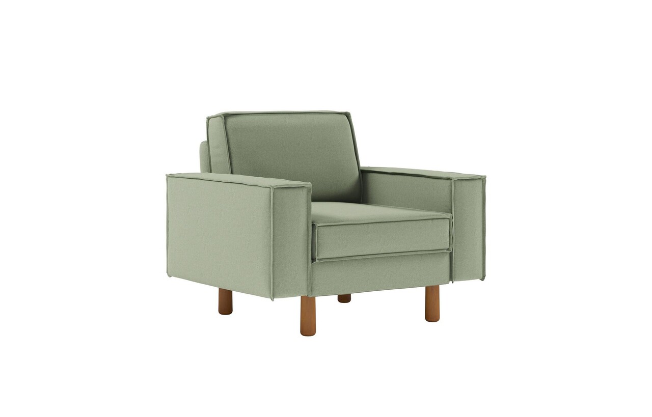 Fotoliu, Atelier del Sofa, 918CMF1187, Otel, Verde marin / Nuc - imagine 6